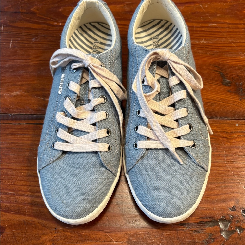 Taos Footwear Blue Canvas Sneakers